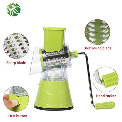 Manual Vegetable Slicer & Food Prep Gadget – Multi-Function Kitchen Tool