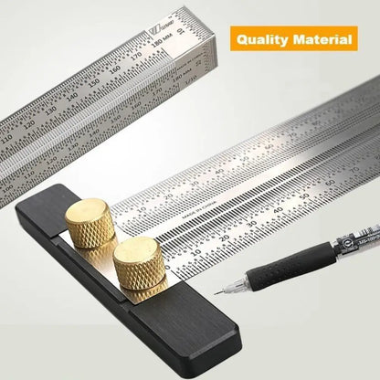 Ultra Precision Marking Ruler – 0.25mm, 4 Sizes, No Parallax