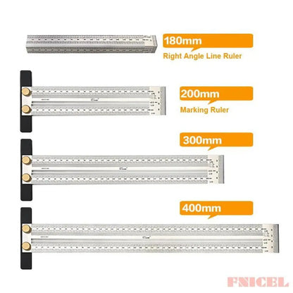Ultra Precision Marking Ruler – 0.25mm, 4 Sizes, No Parallax