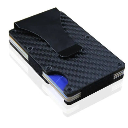 Ultra-Slim Carbon Fiber Card Holder – RFID Blocking