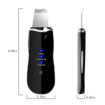 Ultrasonic Skin Scrubber – 3 Modes, Deep Cleanse & Lift