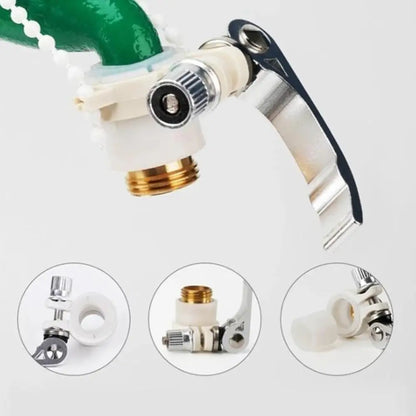 Universal 3-in-1 Brass Hose Tap Connector Leak-Proof Faucet Adapter Set