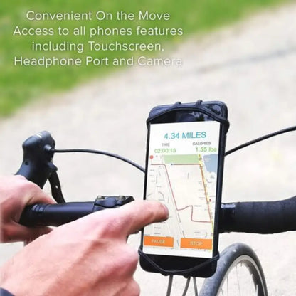 Universal 360° Bike Phone Mount – Silicone, All Handlebars