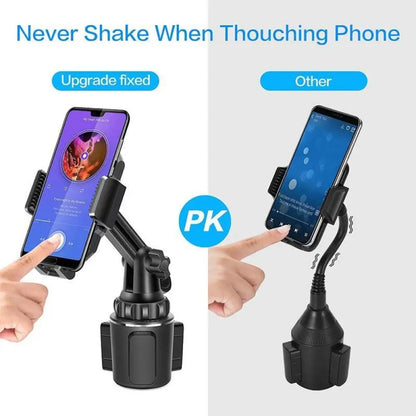 Universal Cup Holder Phone Mount – 360° Rotation, Type A/B