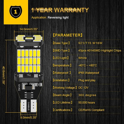 Universal LED Taillights – 48 SMD Chips, Plug & Play