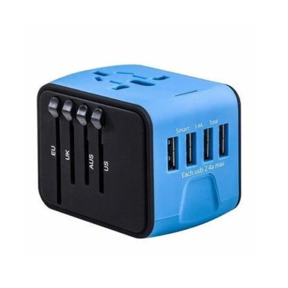 Universal Smart Travel Adapter – 150 Countries 4 USB Ports