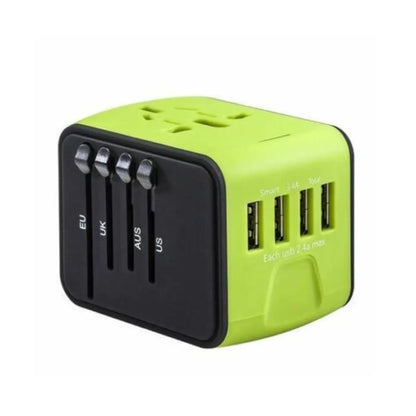 Universal Smart Travel Adapter – 150 Countries 4 USB Ports