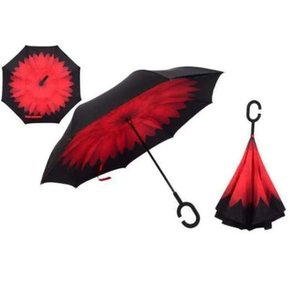 Upside Down Reverse Double Skin Umbrella – Windproof