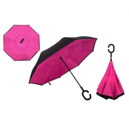 Upside Down Reverse Double Skin Umbrella – Windproof