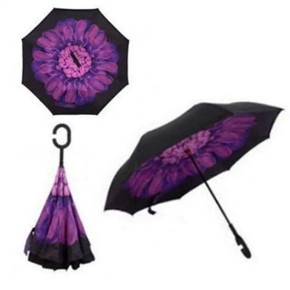 Upside Down Reverse Double Skin Umbrella – Windproof