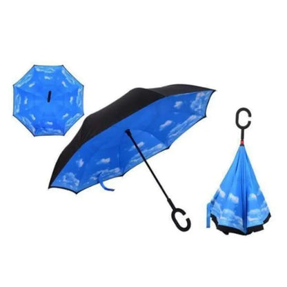 Upside Down Reverse Double Skin Umbrella – Windproof