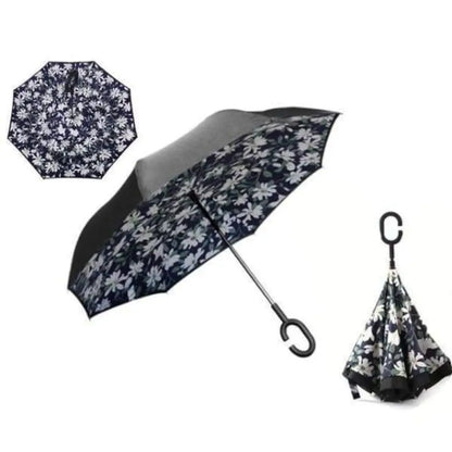 Upside Down Reverse Double Skin Umbrella – Windproof