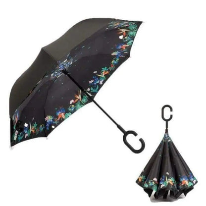 Upside Down Reverse Double Skin Umbrella – Windproof