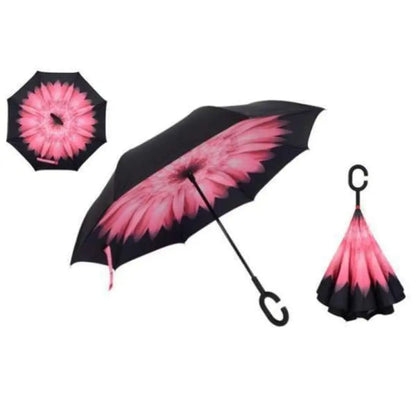 Upside Down Reverse Double Skin Umbrella – Windproof