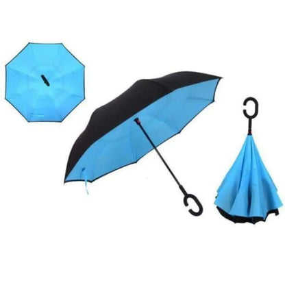 Upside Down Reverse Double Skin Umbrella – Windproof