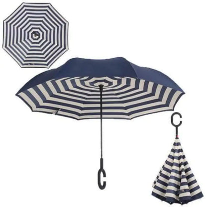 Upside Down Reverse Double Skin Umbrella – Windproof