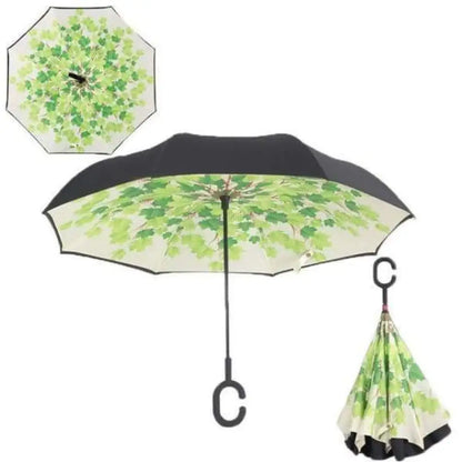Upside Down Reverse Double Skin Umbrella – Windproof