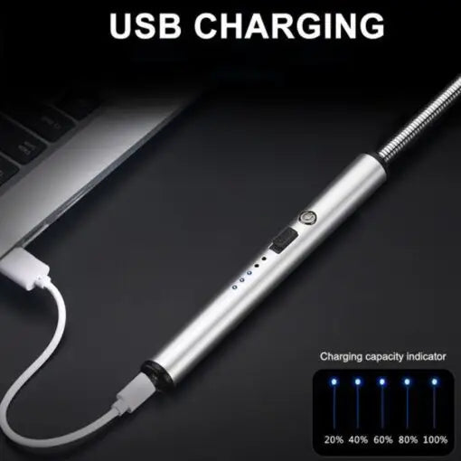 USB Electric Zinc Alloy Flameless Lighter