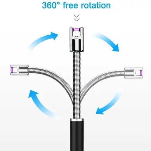 USB Electric Zinc Alloy Flameless Lighter
