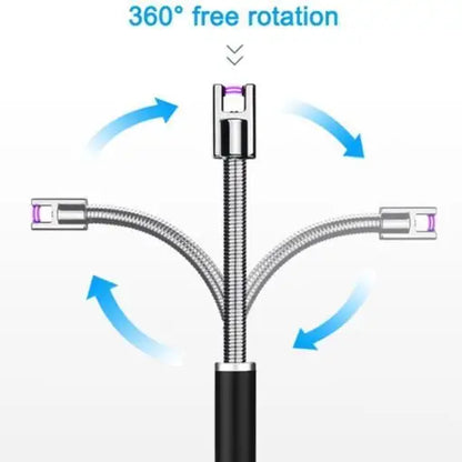USB Electric Zinc Alloy Flameless Lighter