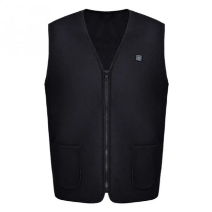 USB Heated Vest – 3-Level Carbon Fiber Electric Warming Vest