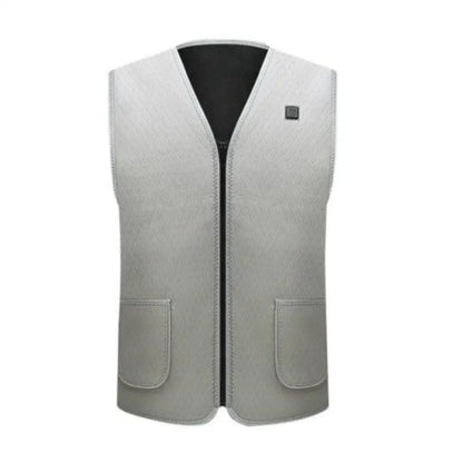 USB Heated Vest – 3-Level Carbon Fiber Electric Warming Vest