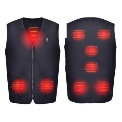 USB Heated Vest – 3-Level Carbon Fiber Electric Warming Vest
