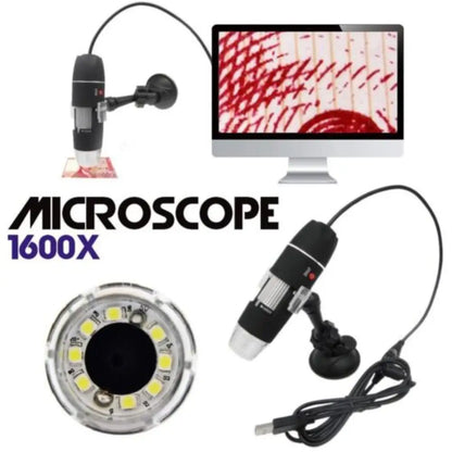 USB Microscope Camera – 1000X Digital Zoom with 8 LED Lights