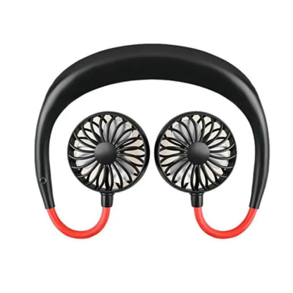 USB Portable Neck Fan – Rechargeable Hands-Free Neckband Cooler