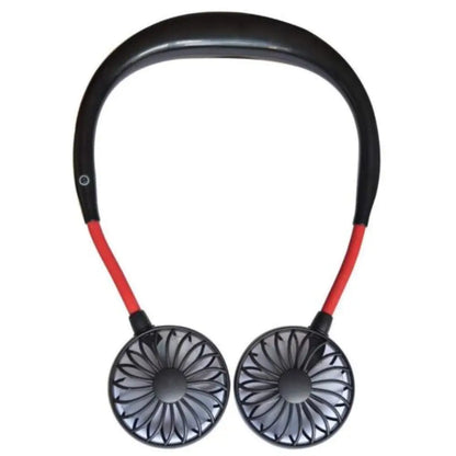 USB Portable Neck Fan – Rechargeable Hands-Free Neckband Cooler