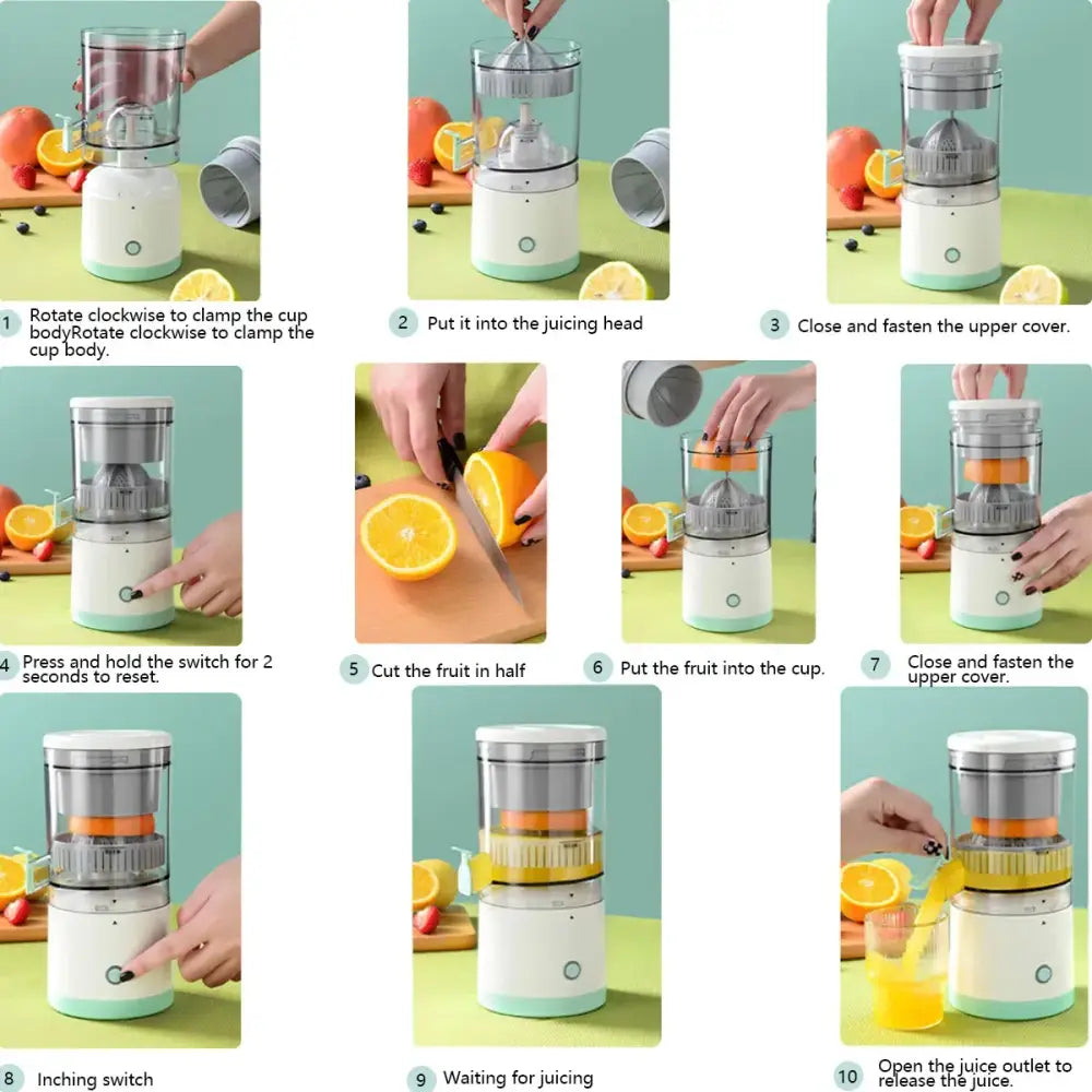USB Rechargeable Automatic Fruit Juicer