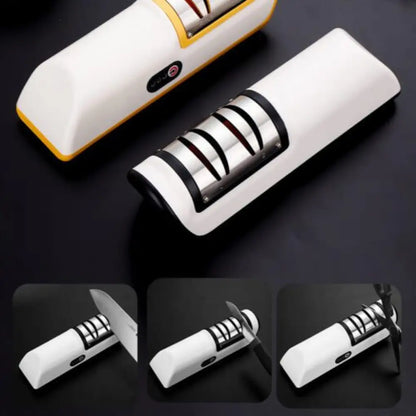 USB Rechargeable Electric Knife Sharpener – 2-Stage