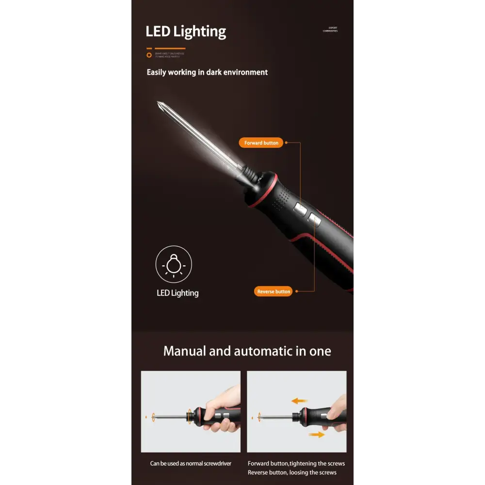 USB Rechargeable Electric Screwdriver