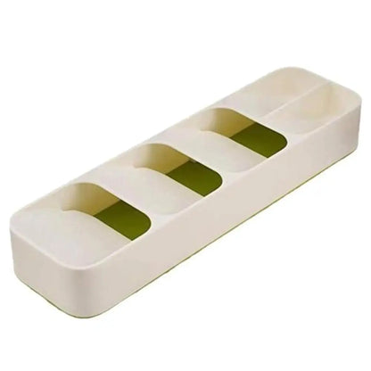 Space-Saving Utensil Separator Stacked Cutlery Drawer Organizer