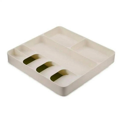 Space-Saving Utensil Separator Stacked Cutlery Drawer Organizer