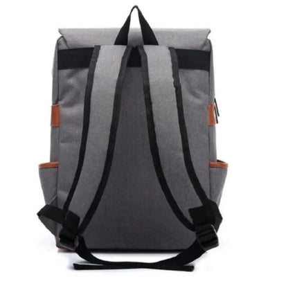 Vintage Laptop Backpack – College School Bag with USB Port