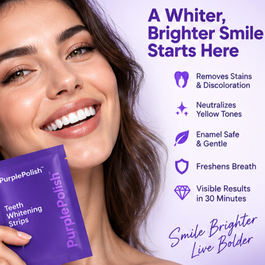 PurplePolish™ Pro Teeth Whitening Strips