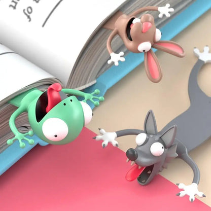 Wacky 3D Animal Bookmark Palz – Fun PVC Reading Bookmarks