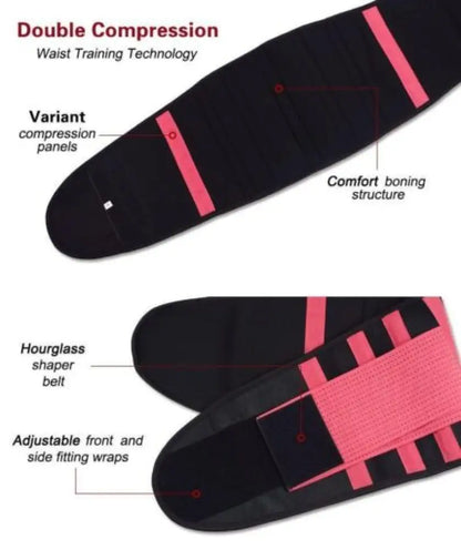 Waist Trainer Sweat Belt – Sauna Wrap for Women & Postpartum