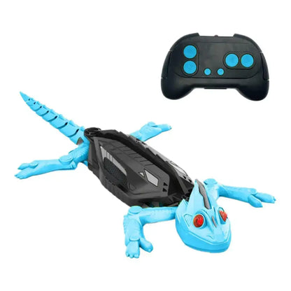 Wall Climbing RC Gecko Toy Electric Remote Control Lizard Car with LED Eyes