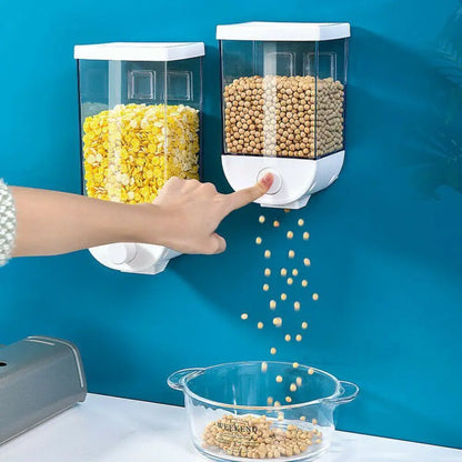 Wall-Mounted Cereal Dispenser – Airtight Dry Food Storage