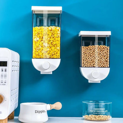 Wall-Mounted Cereal Dispenser – Airtight Dry Food Storage