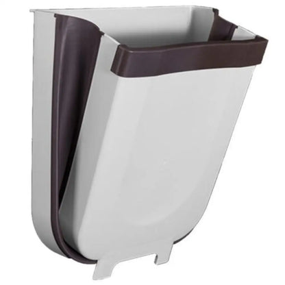 Wall-Mounted Foldable Trash Bin – 9L Expandable Kitchen Bin