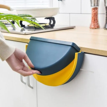 Wall-Mounted Folding Garbage Bin – Space-Saving Kitchen Trash