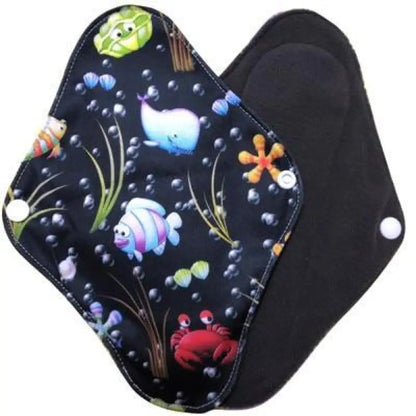 Washable Cloth Menstrual Pads – Bamboo Charcoal, Reusable