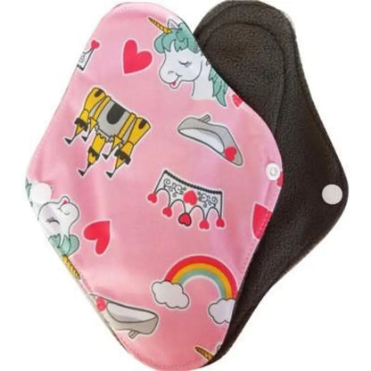 Washable Cloth Menstrual Pads – Bamboo Charcoal, Reusable