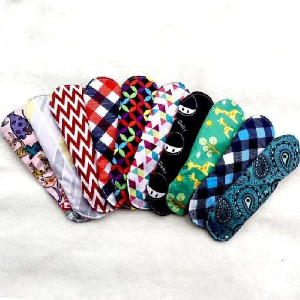 Washable Cloth Menstrual Pads – Bamboo Charcoal, Reusable