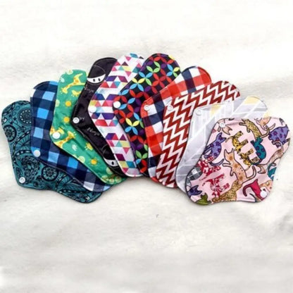 Washable Cloth Menstrual Pads – Bamboo Charcoal, Reusable