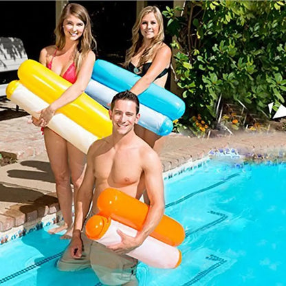 Water Hammock Inflatable Pool Float – Headrest, 6 Colors