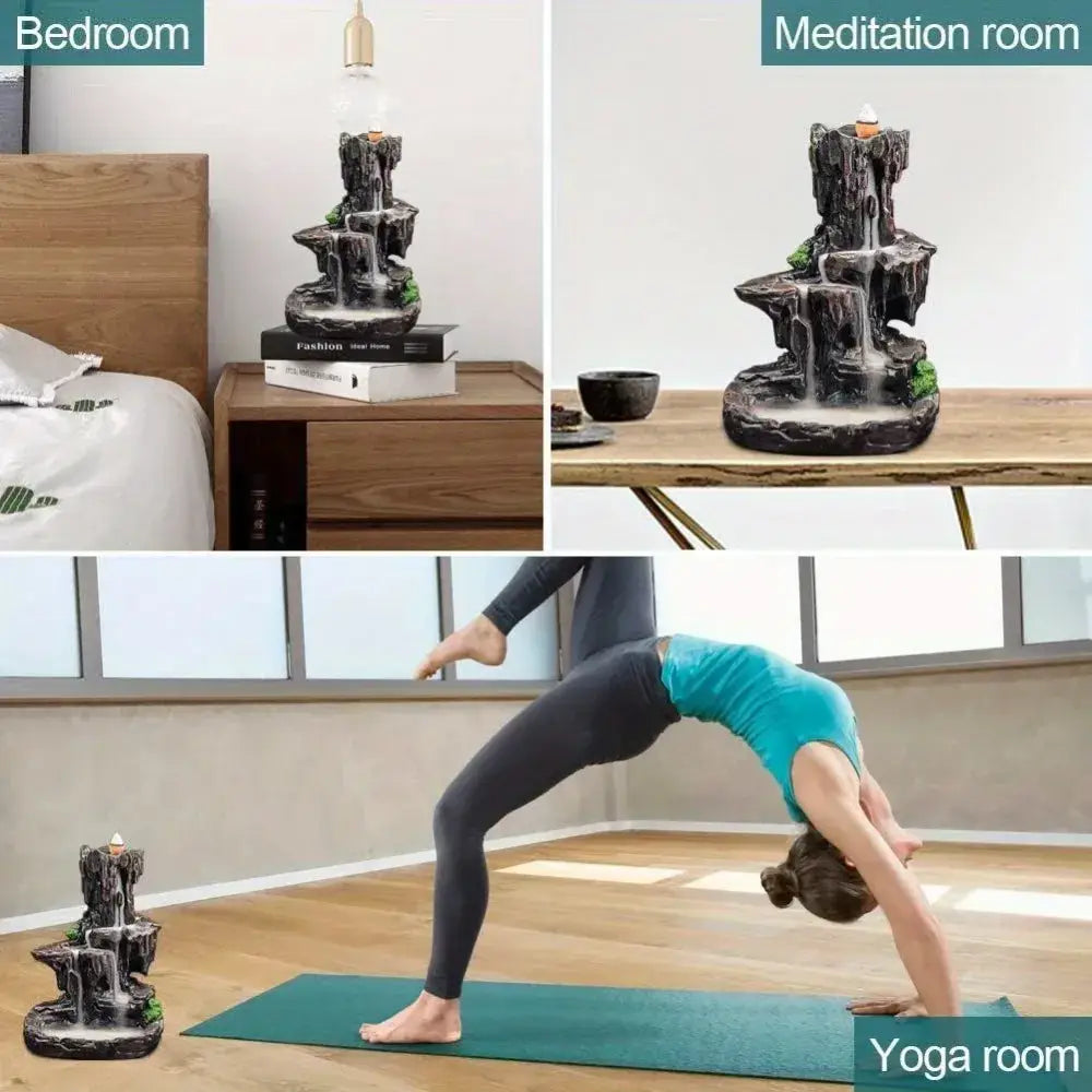 Waterfall Monk Incense Burner